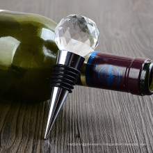 Crystal Ball Wine Stopper Bomboniere,glass ball bottle stopper